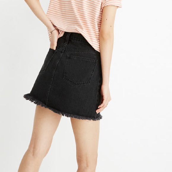 Madewell Rigid Denim Skirt: cutoff edition - Picture 3 of 3